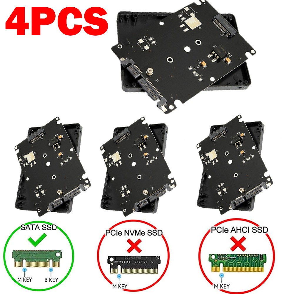 4PCS M2 NGFF SSD to 2.5" SATA Enclosure Converter Internal/External Adapter M.2