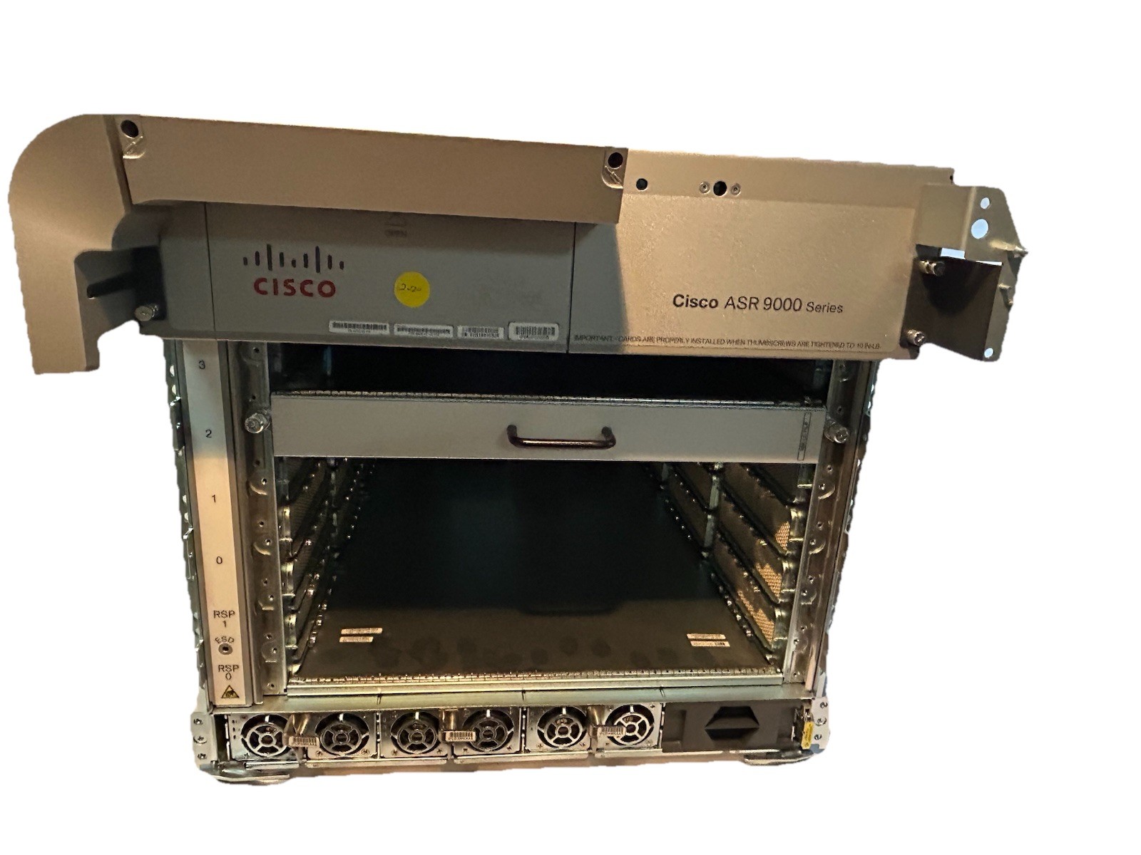 Cisco ASR9006-AC-V2 4 Line Card Slot Chassis w V2 AC PEM 2xASR-9006-FAN-V2 w/PWR