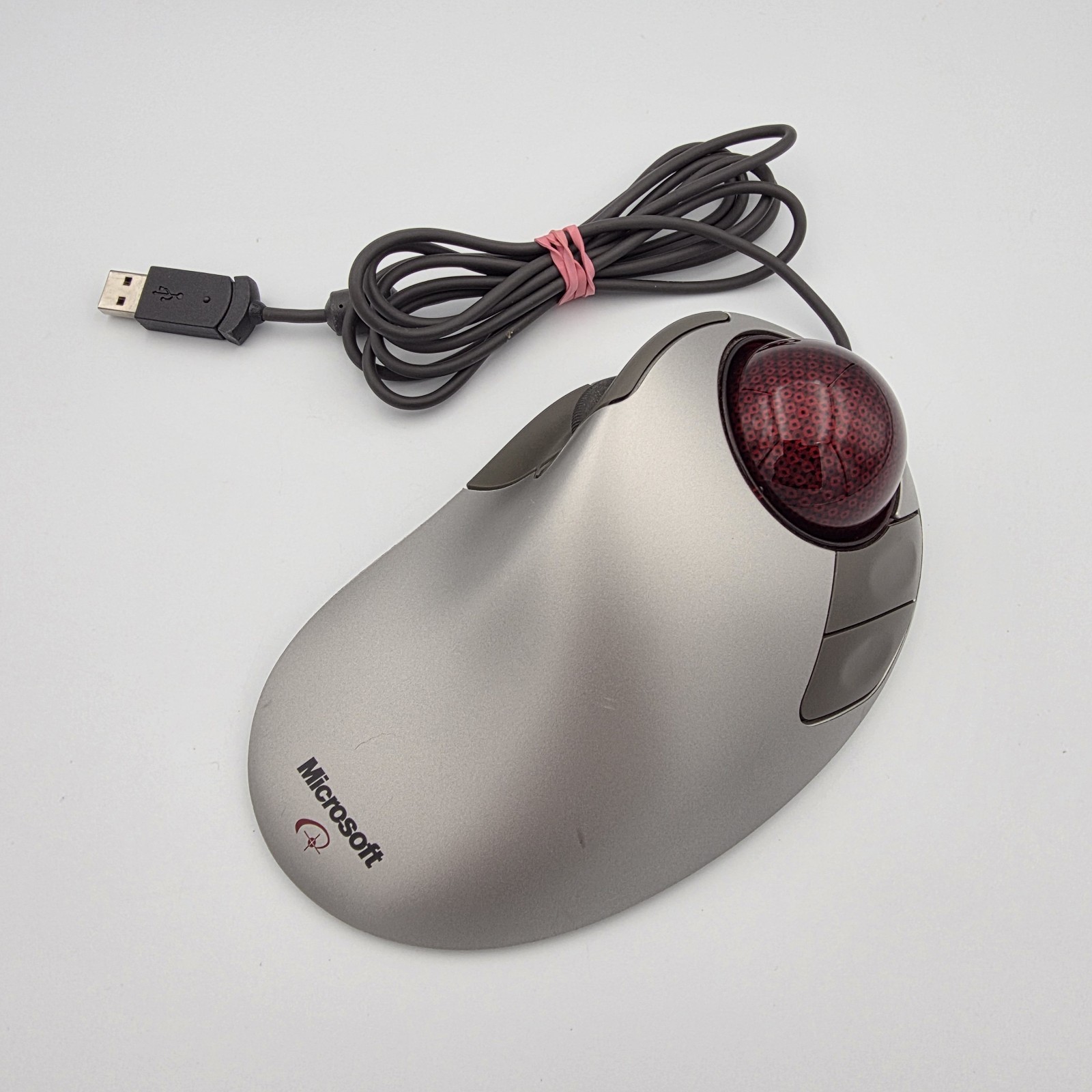 Microsoft Trackball Explorer 1.0 Mouse PS2/USB Compatible Tested Works X05-87473