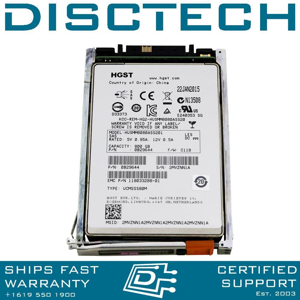EMC XtremIO 800GB SAS Write Intensive 2.5" 12Gbps MLC SED SSD Kit 005050674