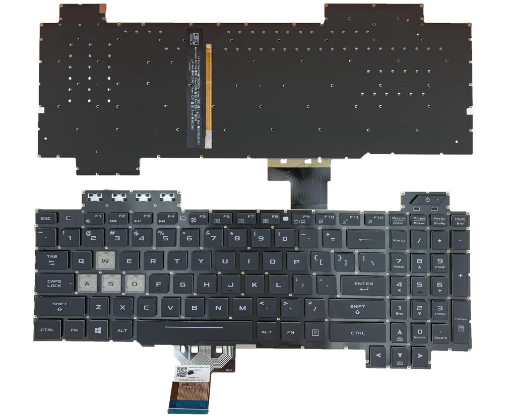 US Layout RGB Colorful Backlight Keyboard for Asus TUF Gaming FX505 FX505D