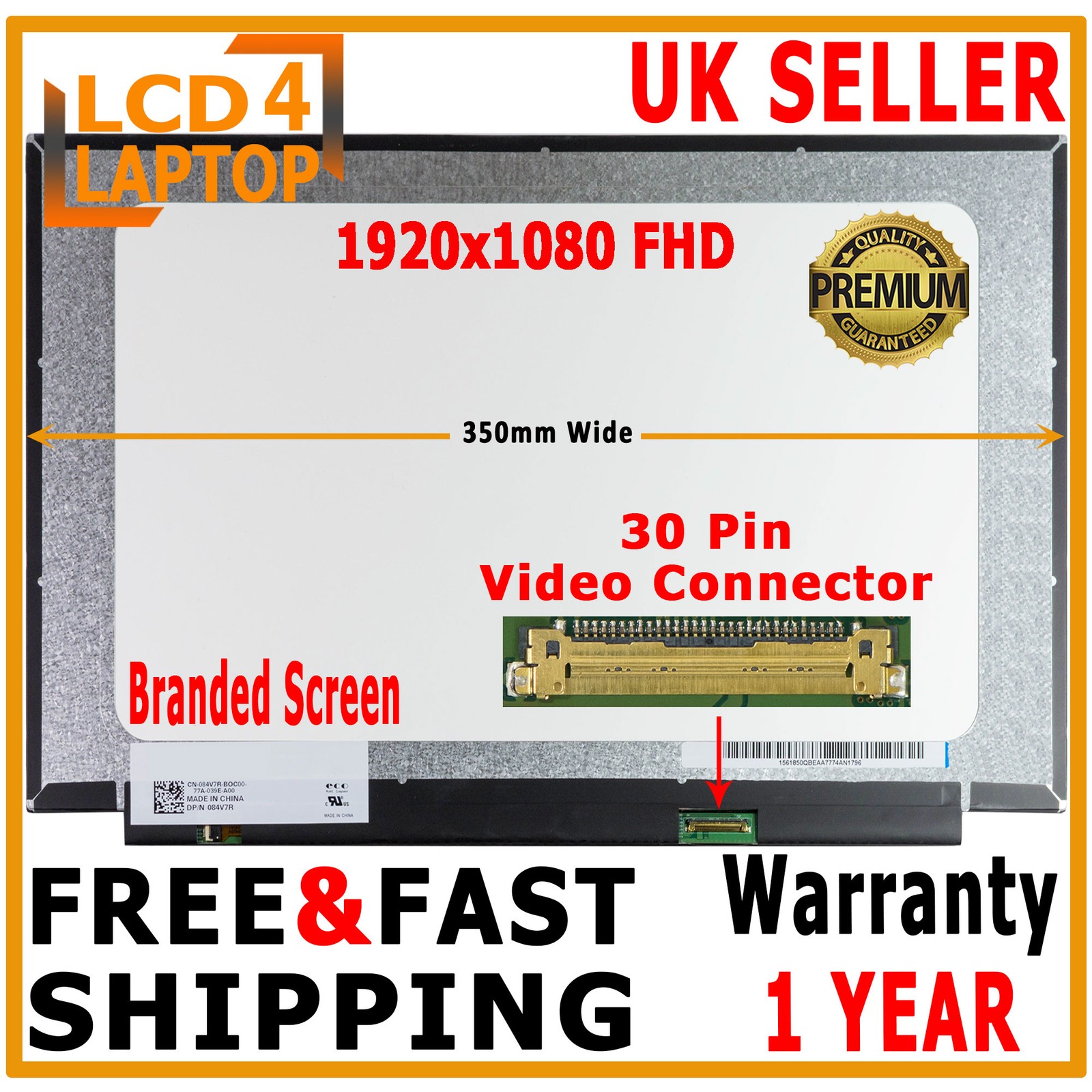 Replacement LG LP156WF9-SPC1 SP C1 Laptop Screen 15.6" LED 30 Pin Full-HD IPS