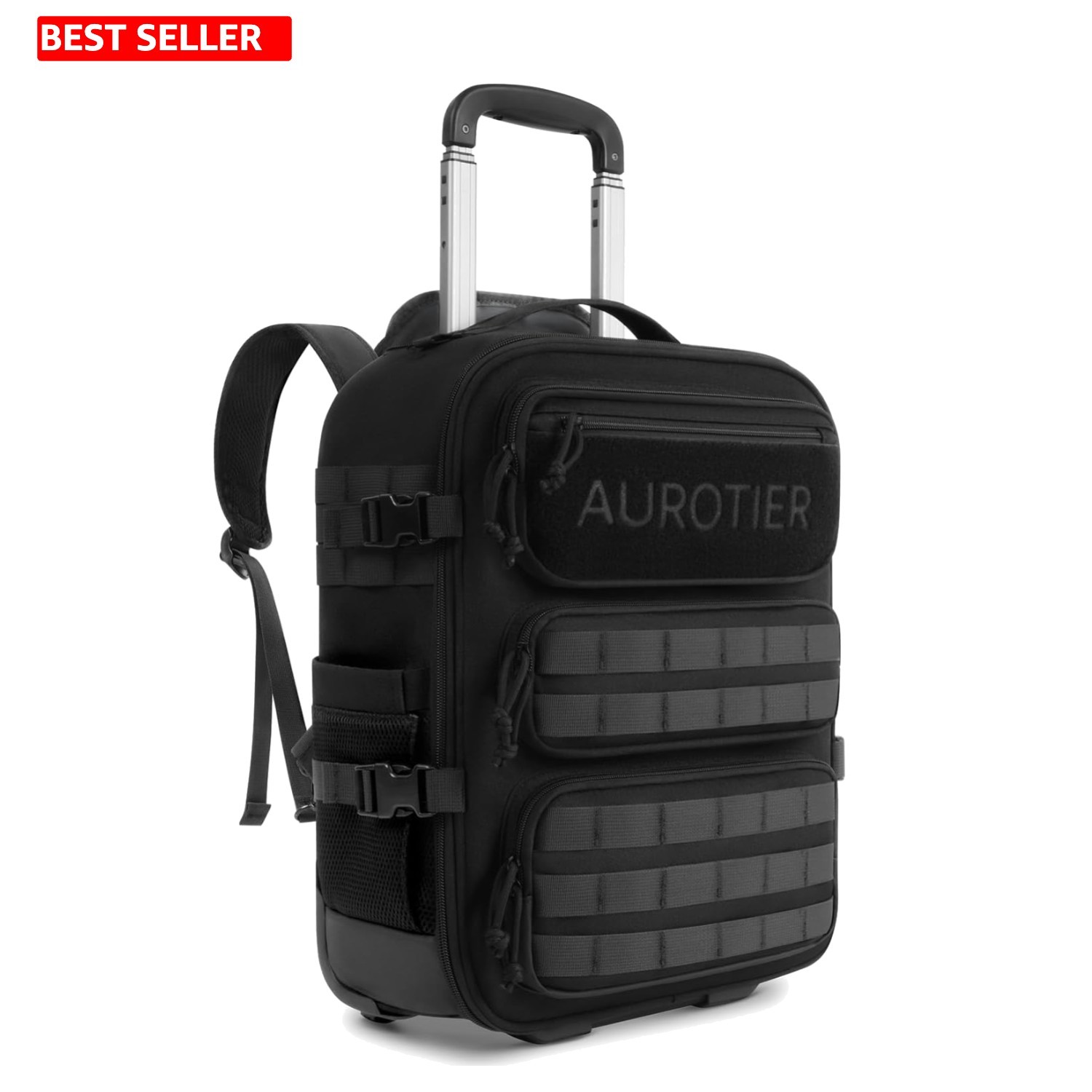 Water-Resistant 16-Inch Wheeled Backpack with MOLLE System for All Adventures