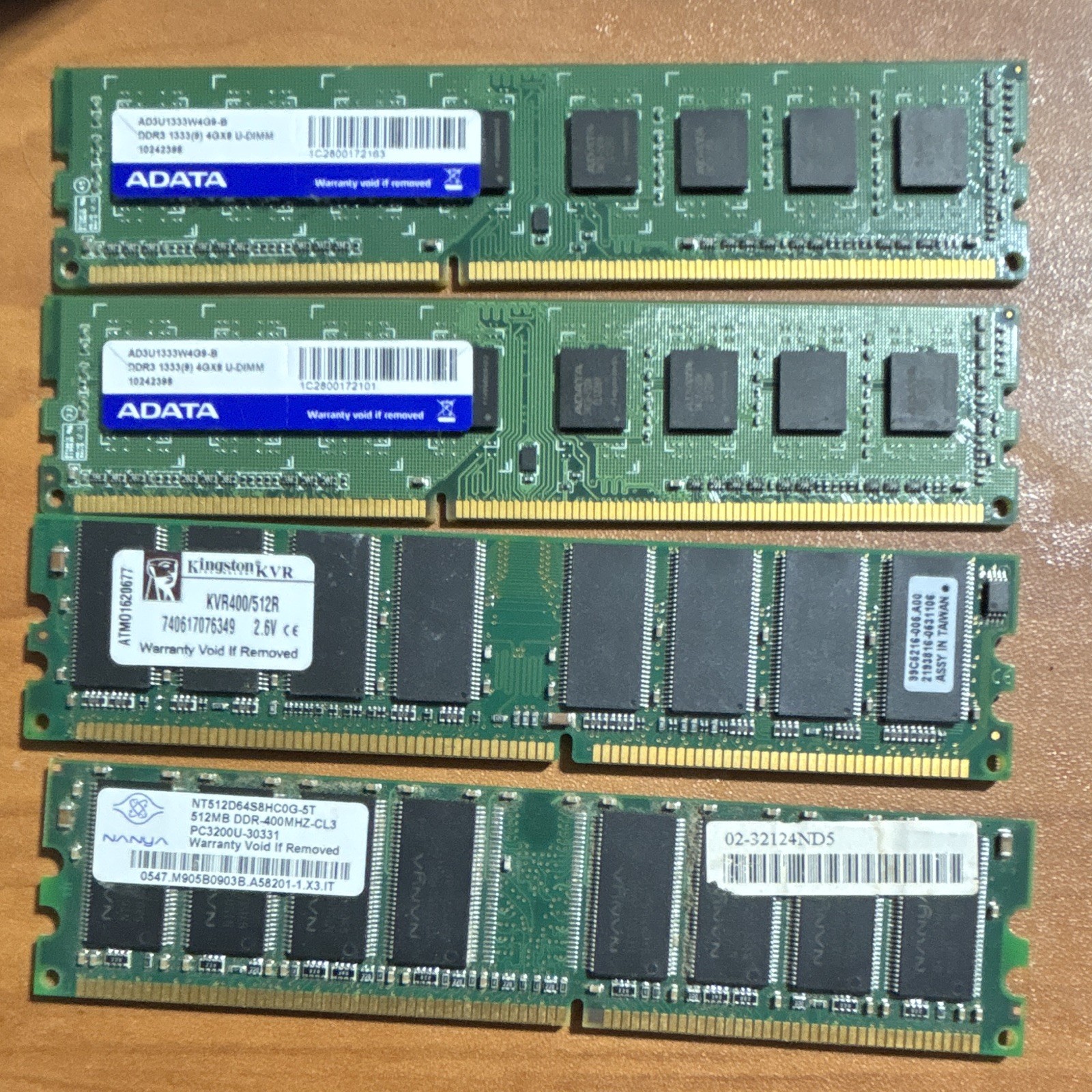 Mixed RAM Lot