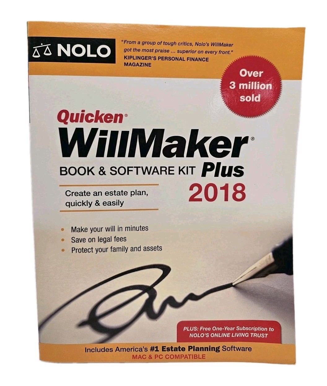 Quicken WillMaker Plus 2018 Book & Software Kit Nolo Estate Planning Will Maker