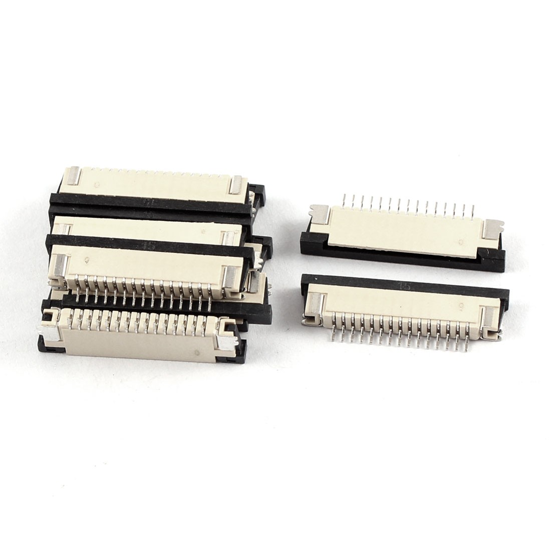 10Pcs Bottom Connect 15Pin 1.0mm Pitch FFC FPC Ribbon Sockets Connector