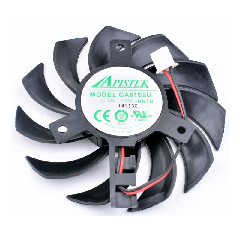 1PC GA81S2U-NNTB GT630 diameter 75mm hole 40mm graphics card cooling fan