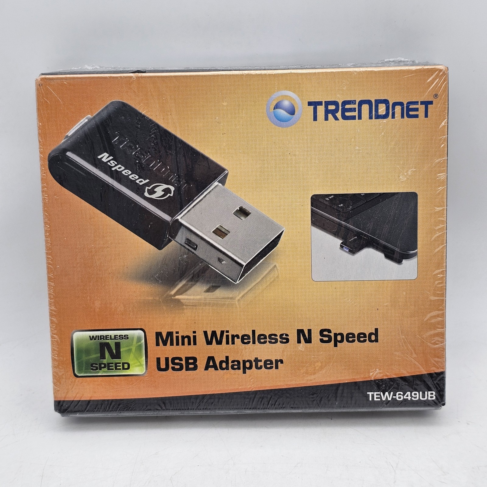 TrendNet Mini Wireless Networking N Speed USB Adapter TEW-649UB WiFi  Brand New