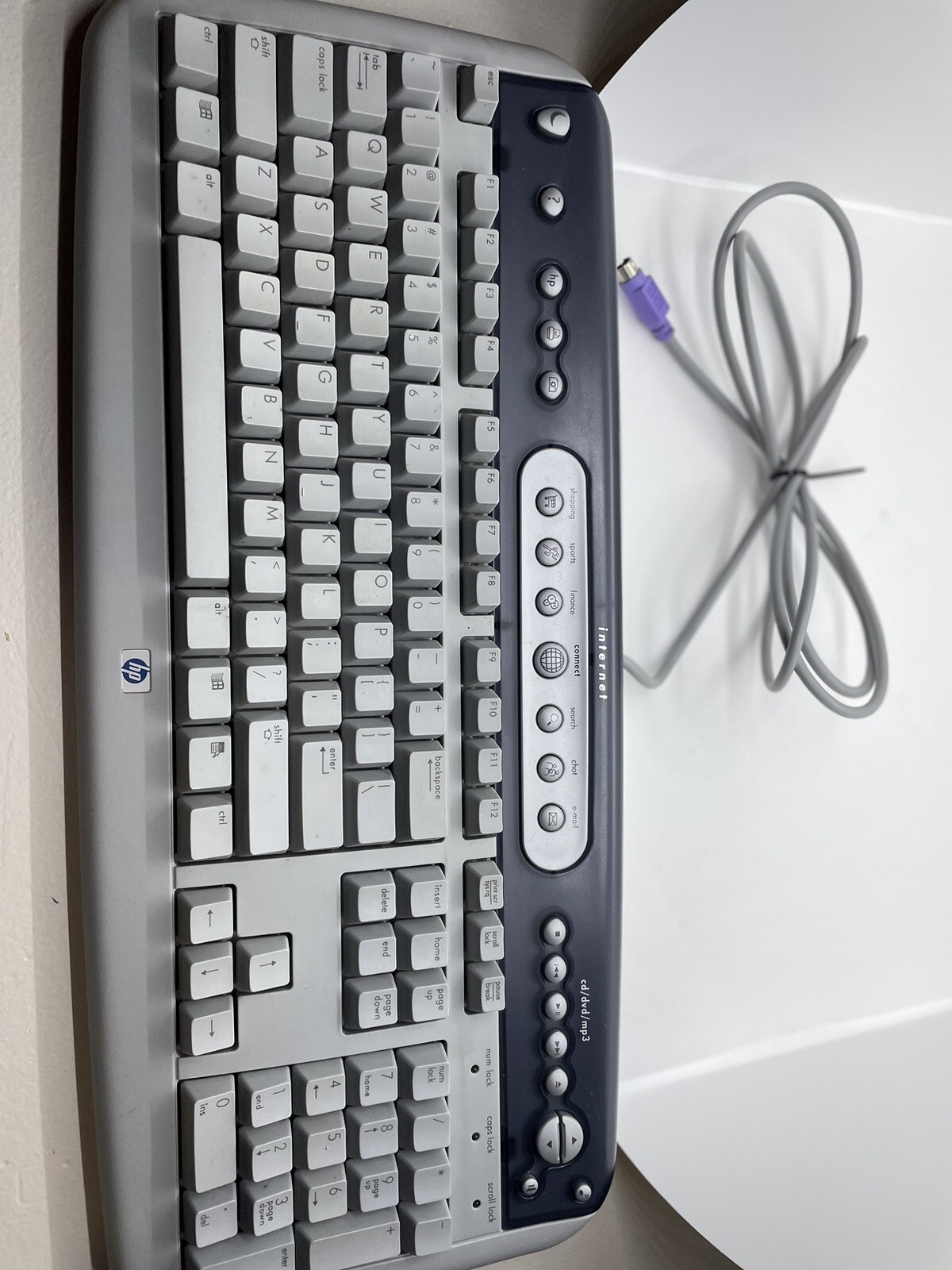 HP Wired PS/2 Keyboard 5185 Internet Ready Keyboard PN:5185-1596