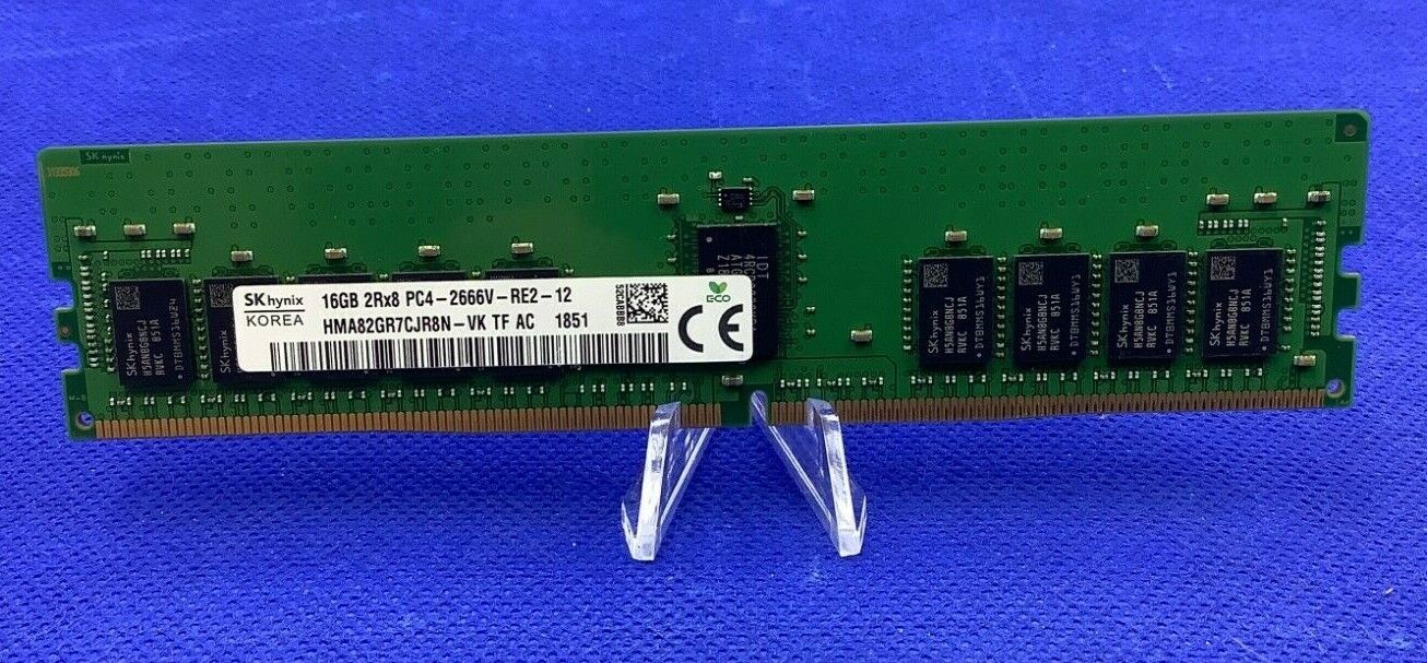 HMA82GR7CJR8N-VK HYNIX 16GB (1X16GB) 2RX8 PC4-2666V DDR4-21300 ECC REG MEMORY
