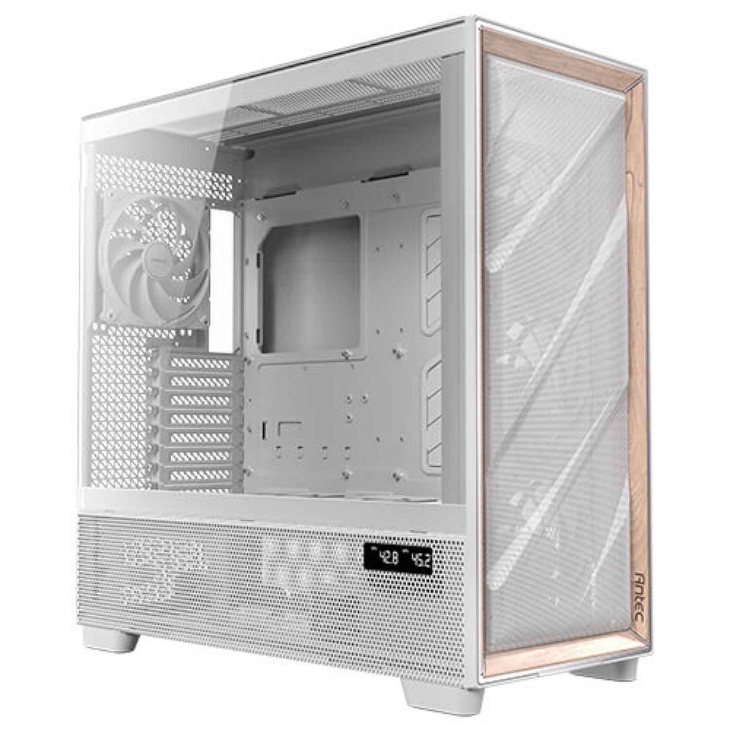 Antec FLUX PRO White Case Computer Full Tower ATX Premium Wood FLUX-PRO-W