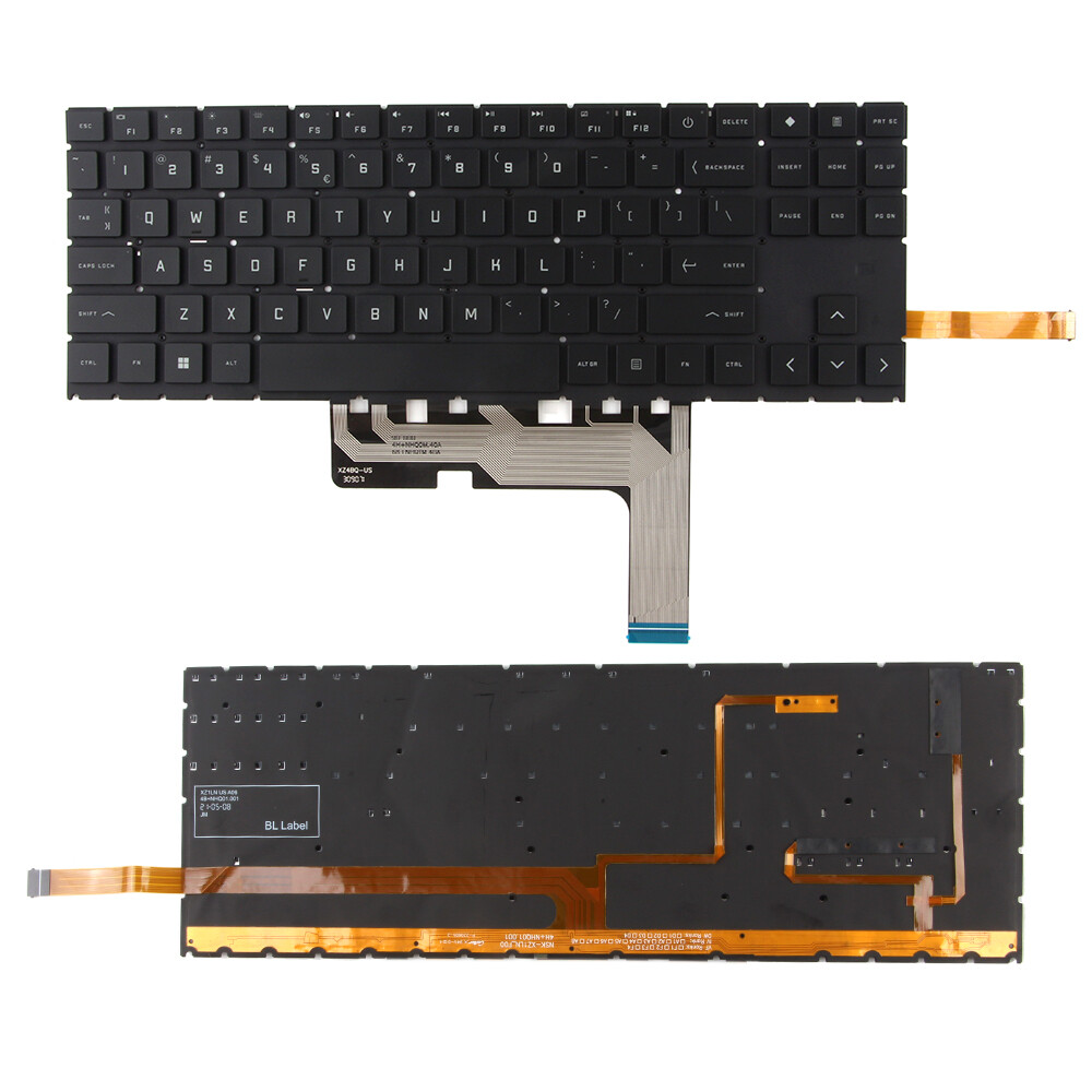 US Layout Colorful Backlit Keyboard For OMEN 15-EN 15-EN0010CA 15-EN0013DX