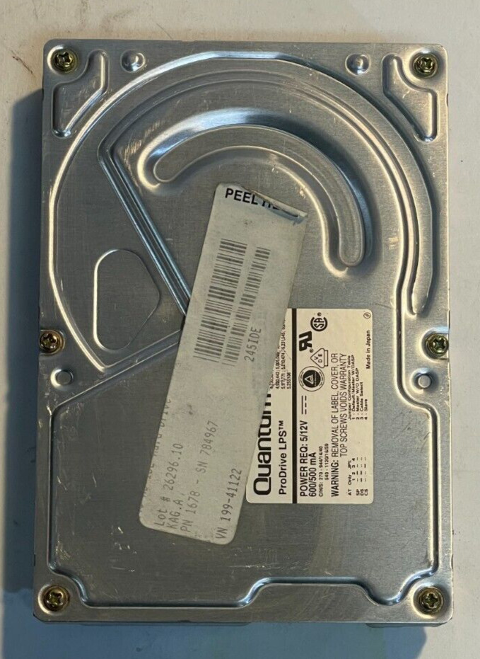 QUANTUM PRODRIVE LPS 105AT IDE 105Mb 3.5" Hard Disk Drive UNTESTED
