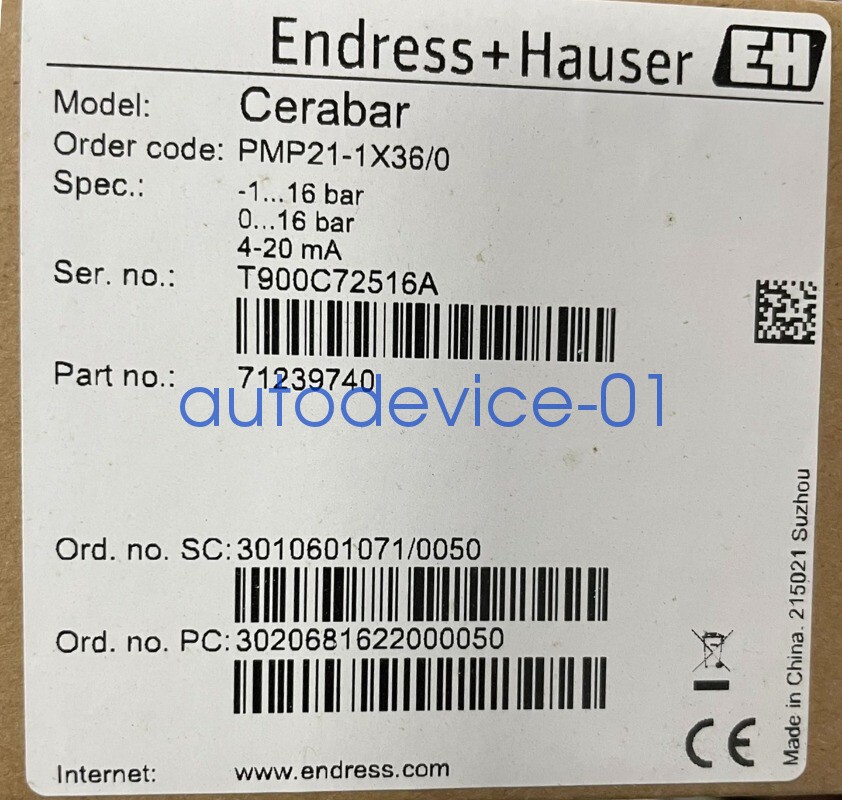 1pcs EH Endress+Hauser PMP21-AA1U1QBWJJ PMP21-1X36/0 Pressure Sensor