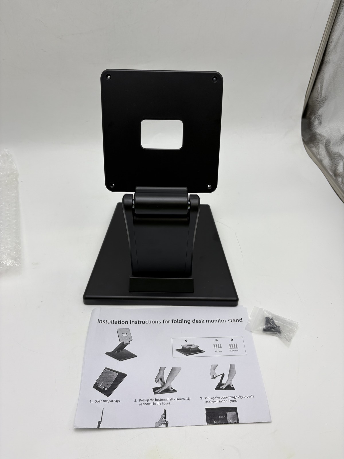 CTA ADJUSTABLE MONITOR DESK MOUNT WITH WEIGHTED - CTA-ADJDESKMOUNT-BK-14-27