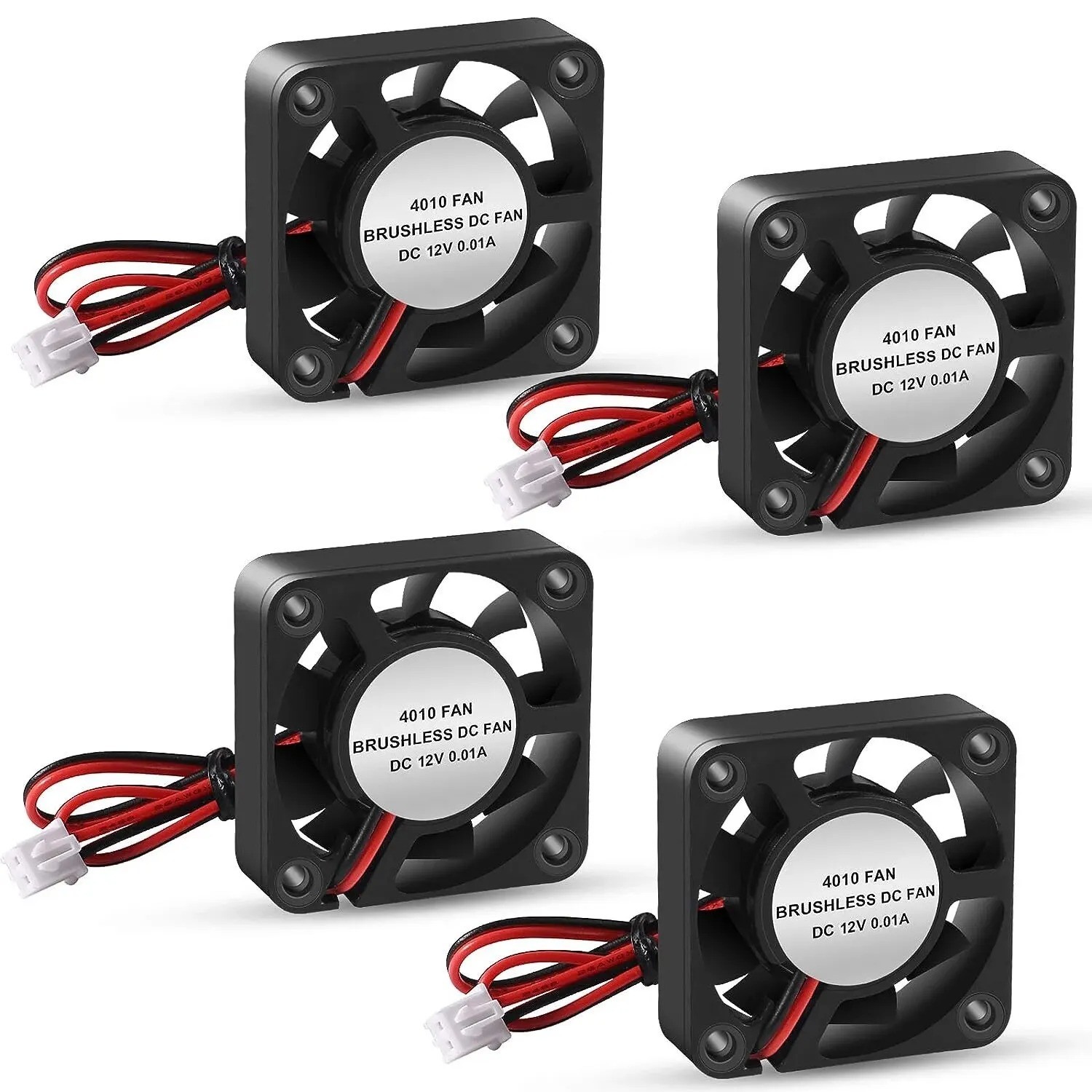 4/8PCS 4010 3D Printer Cooling Fan 40x40x10mm Brushless DC 12V/24V Blower Fan