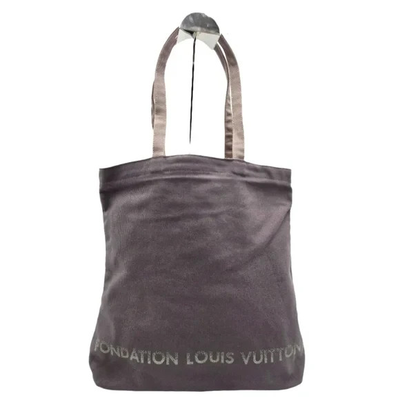 NEW Authentic Fondation Louis Vuitton Gift Shop Gray Tote Purchased, Never Used 