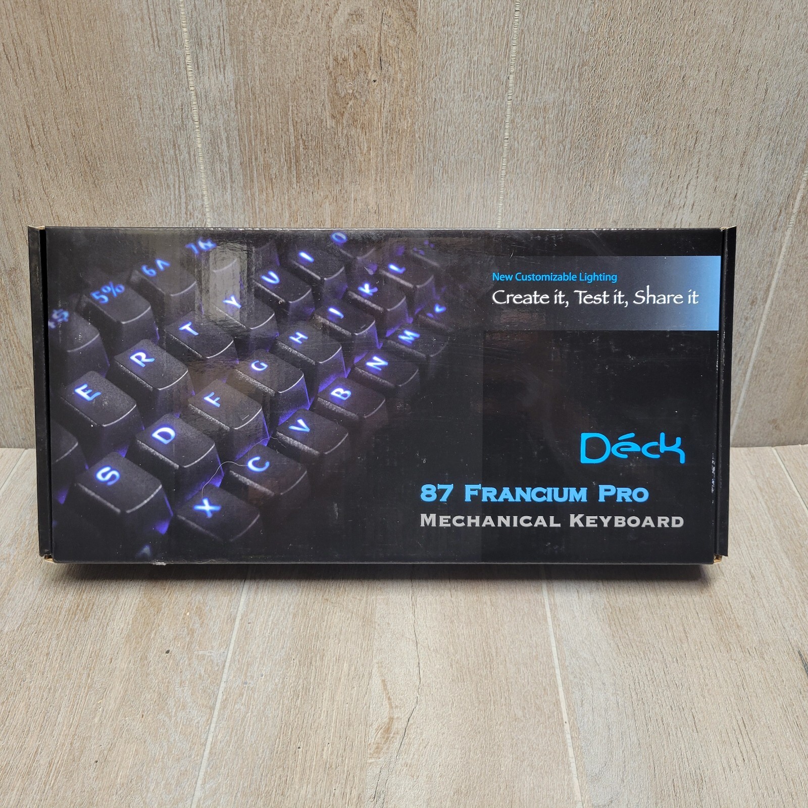 Deck 87 Francium Pro Gaming Keyboard Brown Cherry Mx Key Mechanical USB Light Up