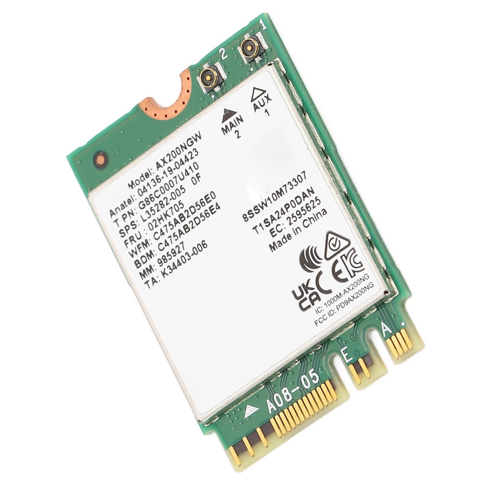 NGFF Network Card WIFI6 Bluetooth 5.1 2.4G 574Mbps 5G 2400Mbps Dual Band Wi HIRI