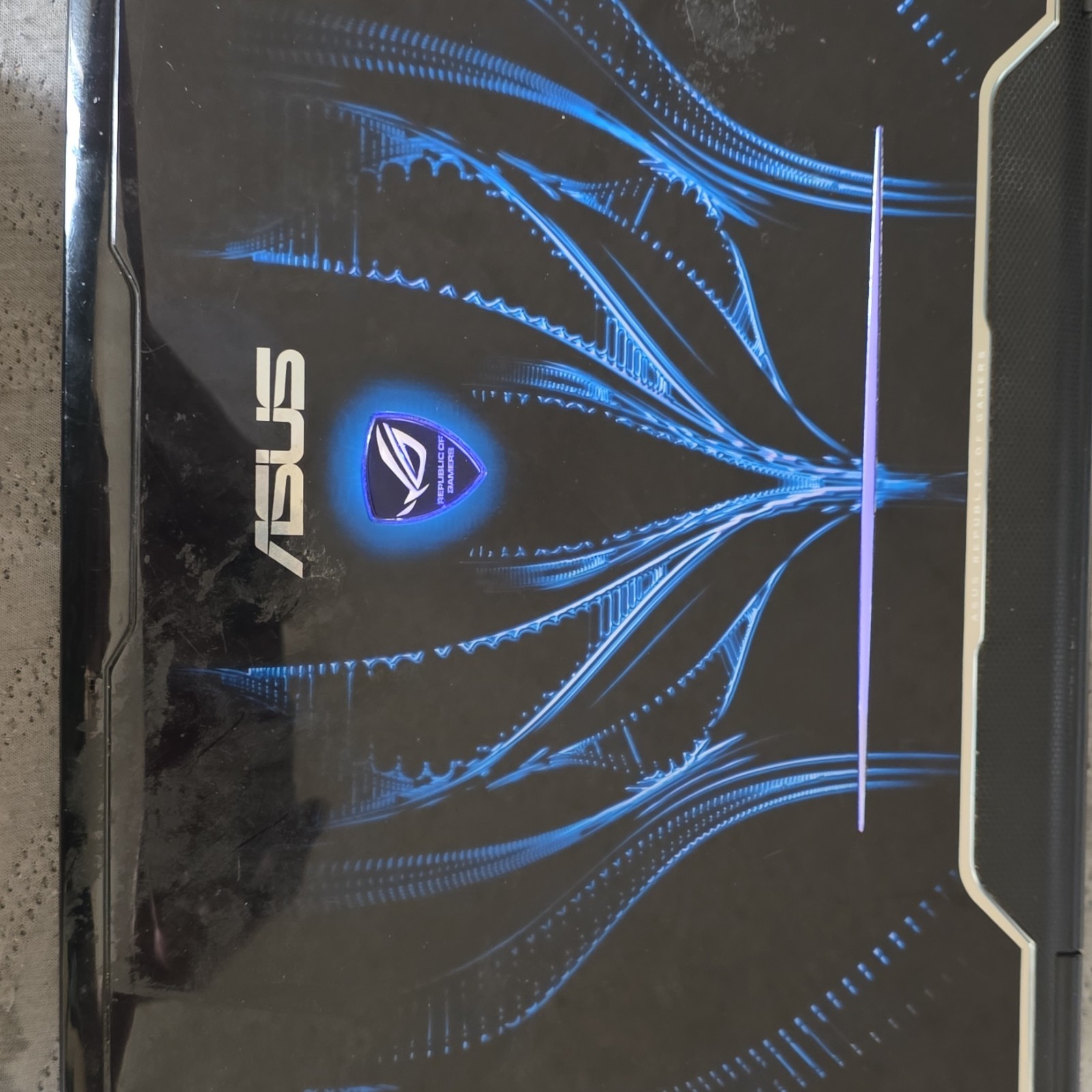 ASUS ROG Rear Lid Back Cover Top Lid Housing for ASUS Laptop Black/Blue