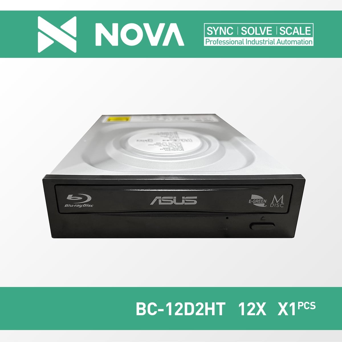 1PC NEW ASUS BC-12D2HT Blu-ray Combo Burner with M-DISC Support 12x DVD RW Black