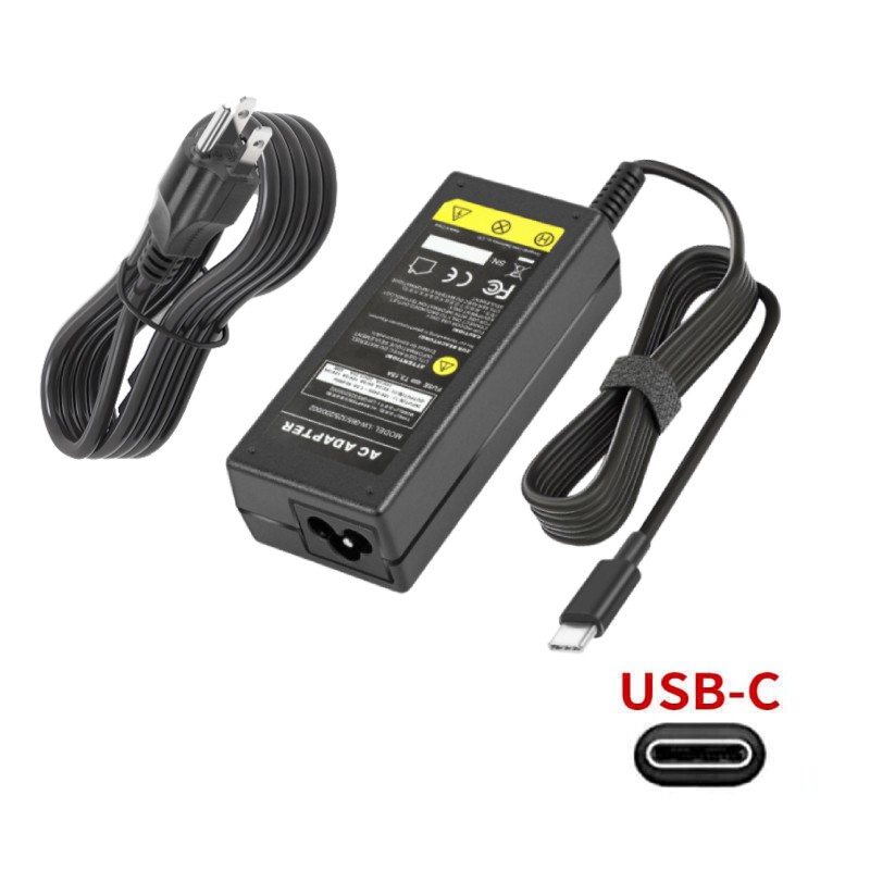 65W USB Type C Charger Adapter Laptop Power Supply For HP Chromebook Lenovo Acer