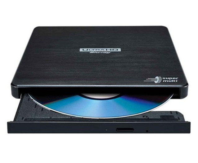 Hitachi-LG Storage BP60NB10 Portable External 6X Ultra HD 4K Blu-ray Burner NEW