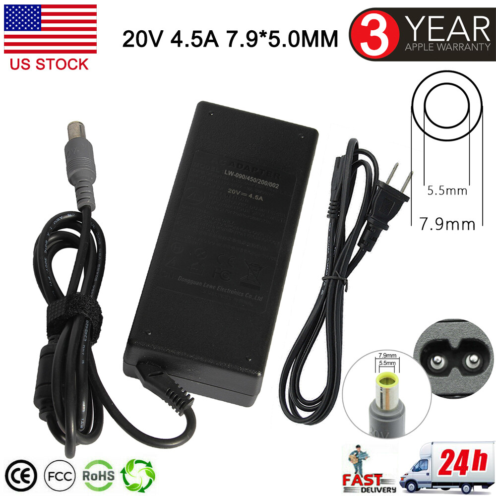 90W AC Adapter Charger for Lenovo ThinkPad B490 B590 R400 R61 R61i SL300 SL400