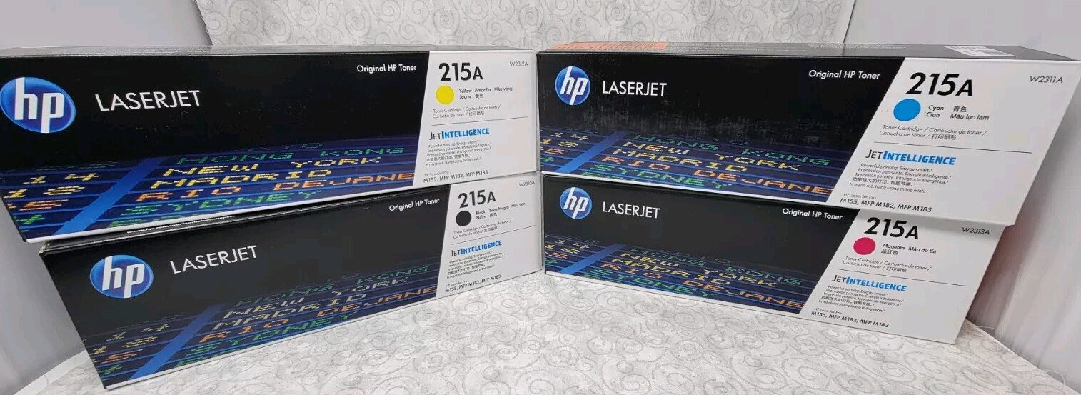 Genuine HP 215A Toner Set W2310A W2311A W2312A W2313A - Factory Sealed
