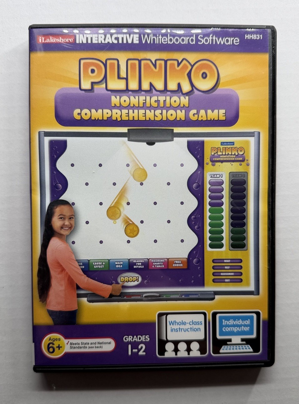 Interactive Whiteboard Software Plinko Nonfiction Comprehension Game