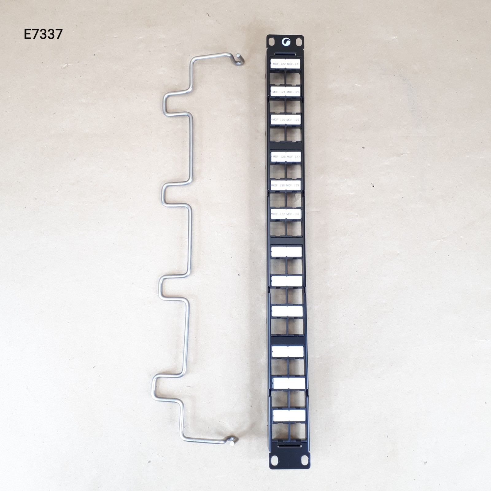 Commscope 1U 24-Port Empty Keystone Patch Panel 19" Rackmount 760207274 E7337