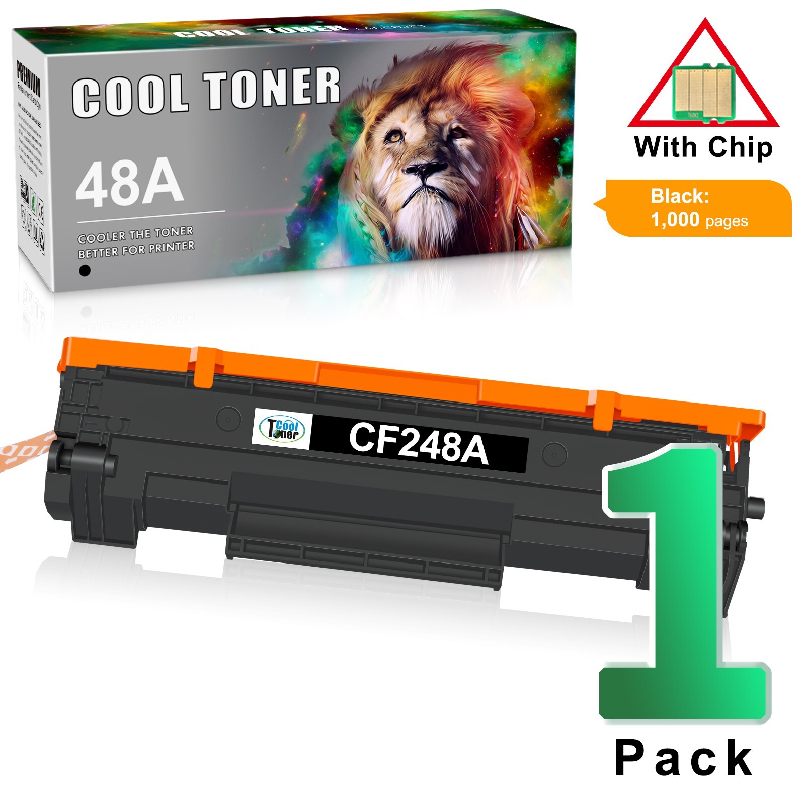 CF248A 48A Toner Compatible with HP LaserJet Pro M15a M15w M16 M28a M28w M29w