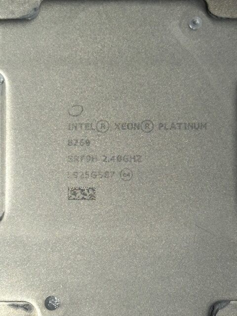 Intel Xeon Platinum 8260 2.4GHz 24-Core FCLGA3647 Processor SRF9H