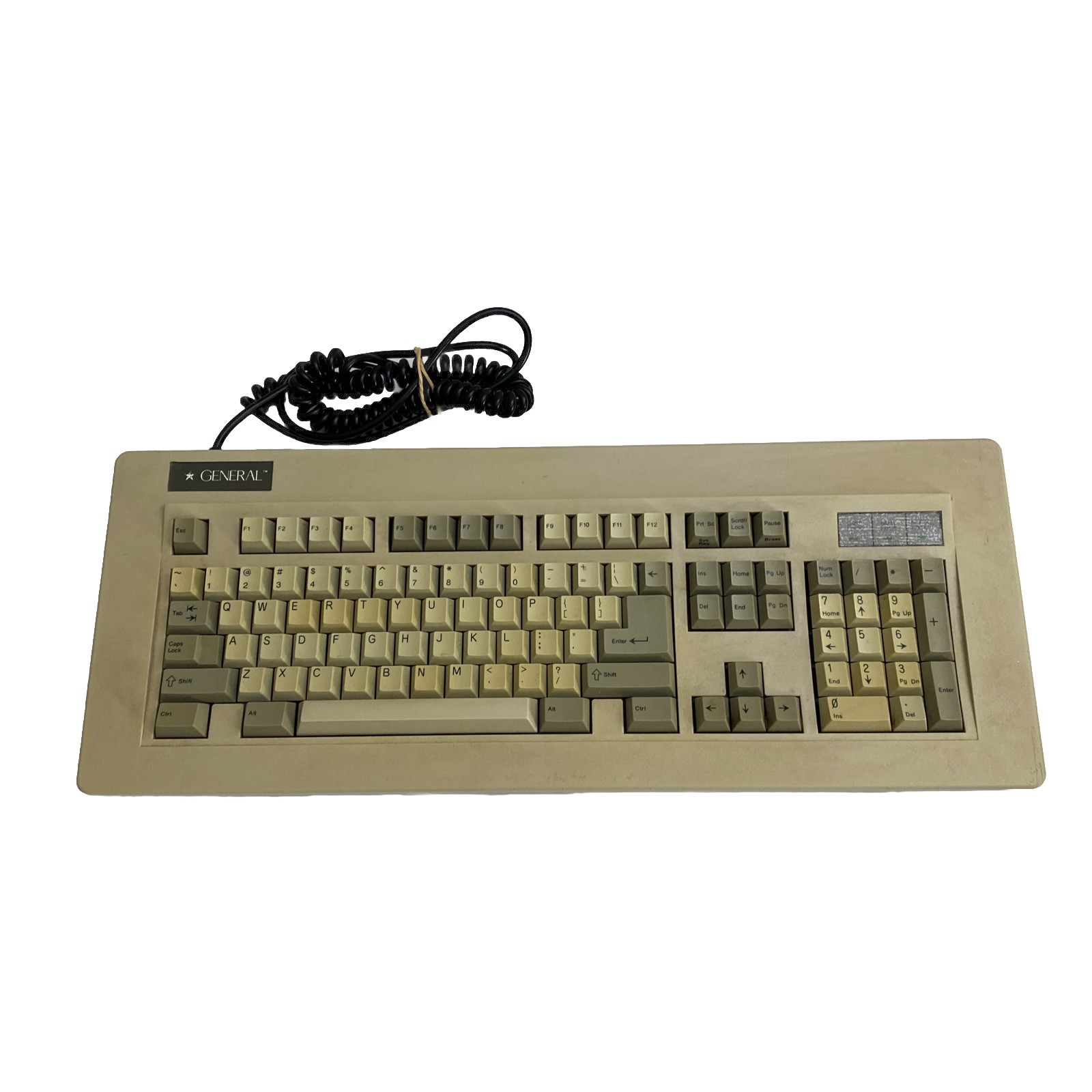 Vintage Mechanical Clicky Computer Keyboard Unitek K-156 - TESTED