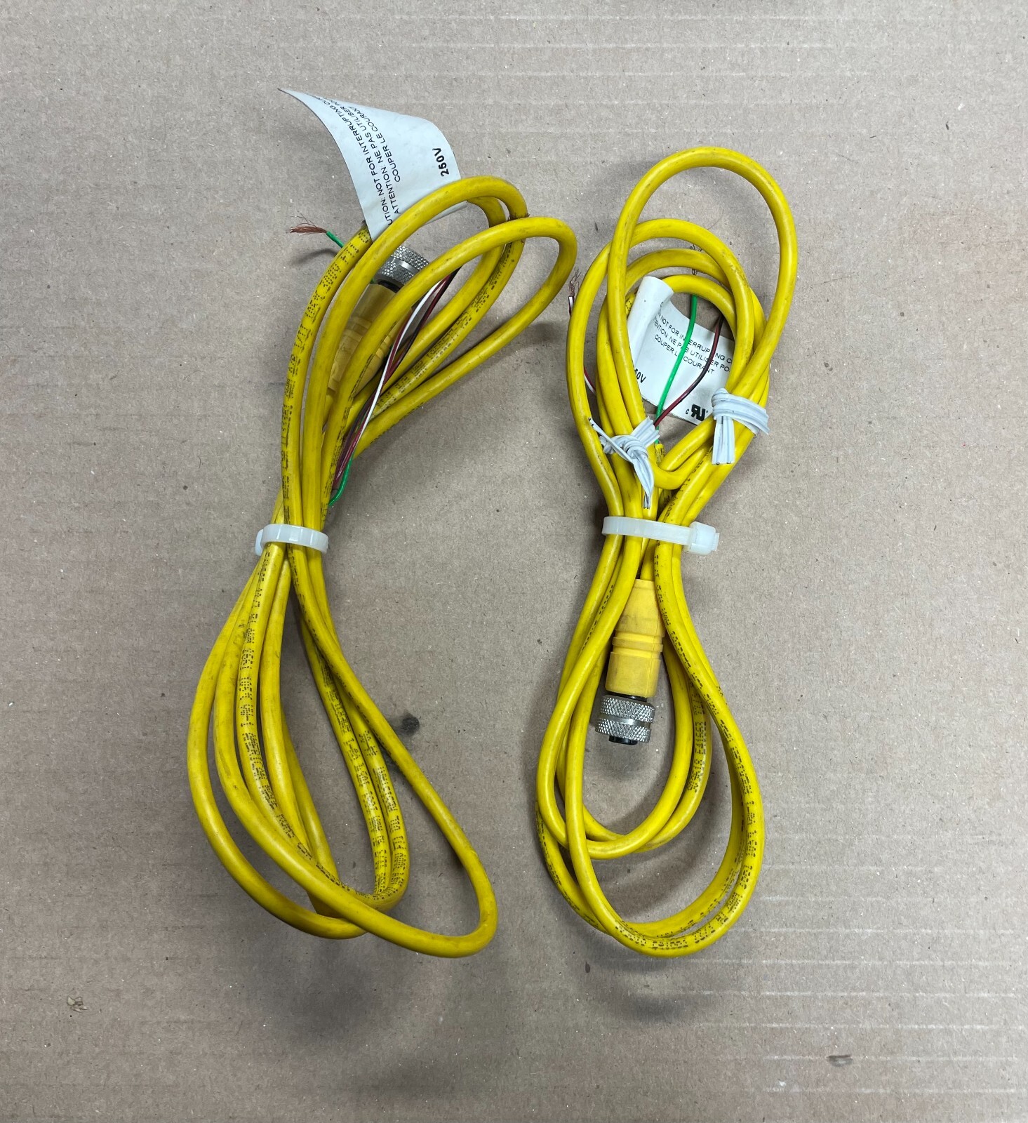 (Lot of 2) Lumberg RKT 3 U-618/6F Cord Cable