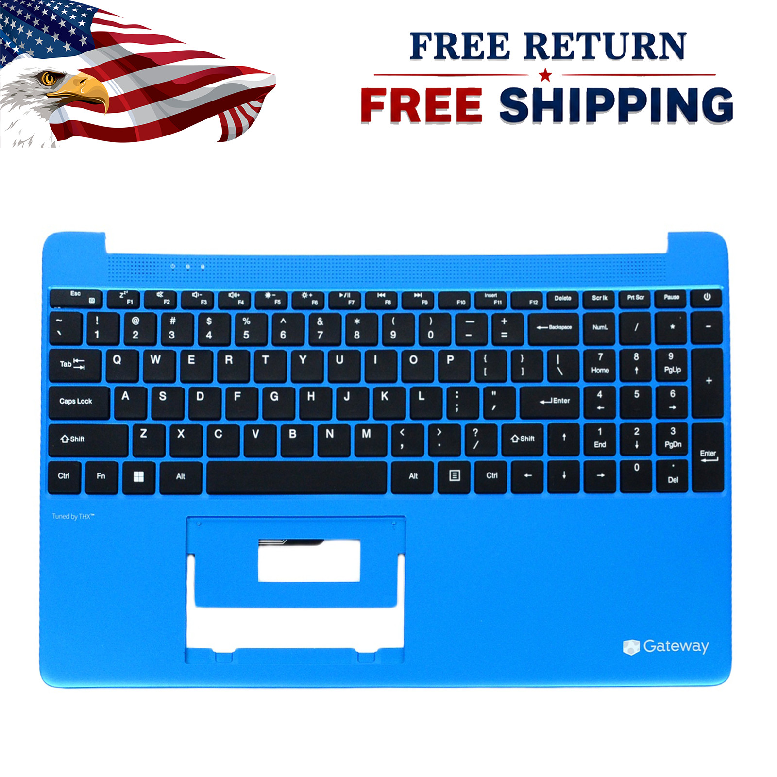 New Blue Keyboard Palmrest for Gateway GWTN156-1 GWTN156-4 GWTN156-5 GWTN156-7