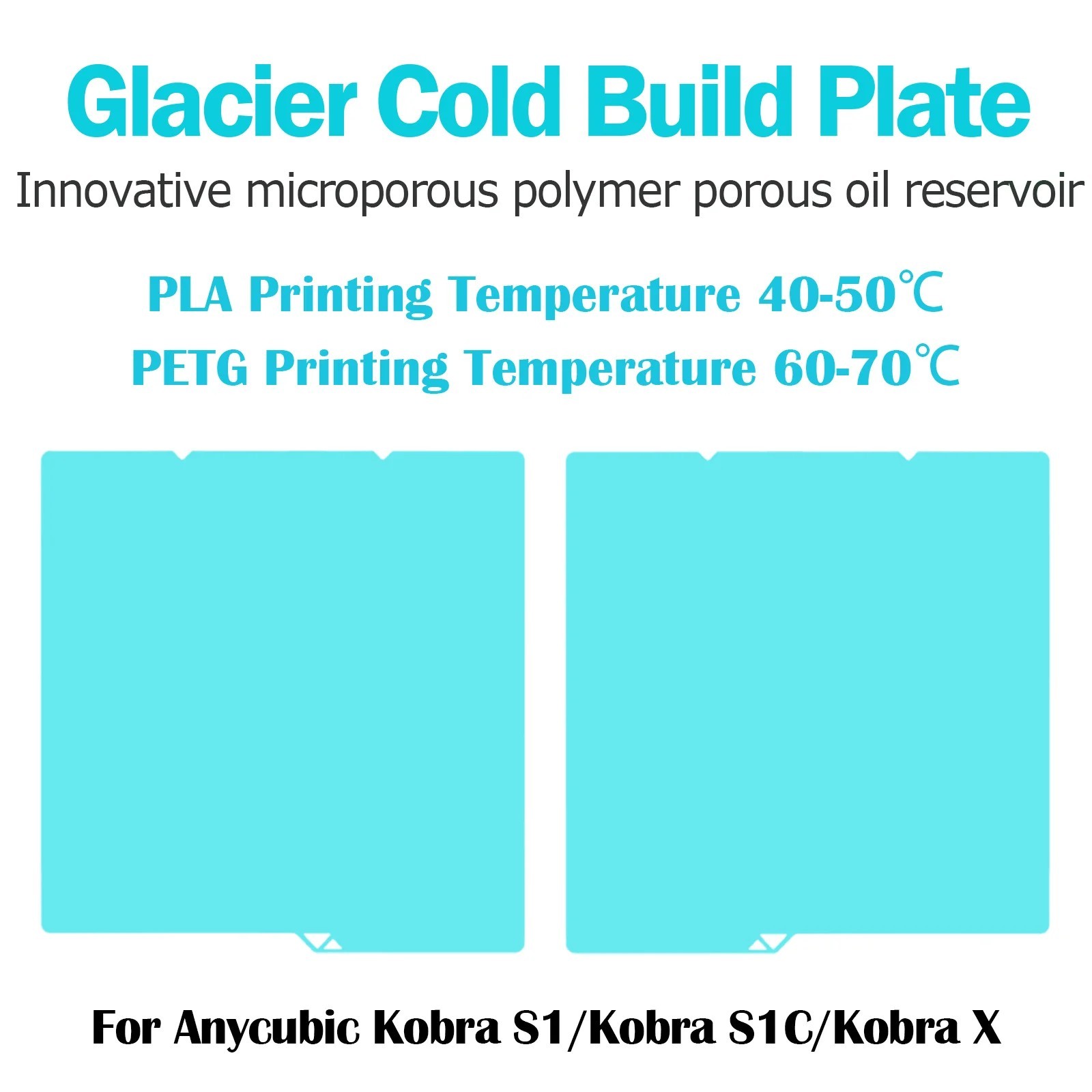 Kobra 3 Cold Plate S1 S1C KX Build Plate Combo Heat Bed Cool Spring Steel