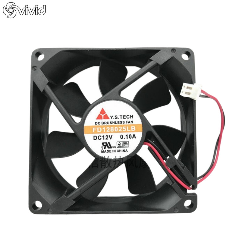 Y.S.TECH FD128025LB DC12V 0.10A 80*25MM 8025 80mm Cooling Fan