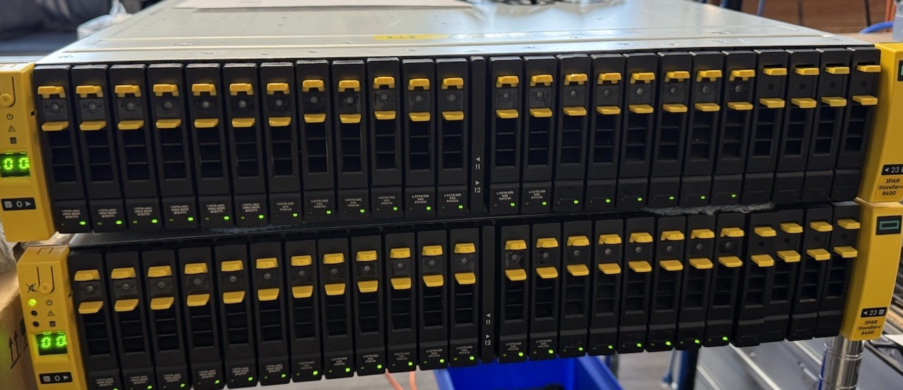 HPE 3PAR 8400 4Node All Flash Storage System H6Z01B 40x K2P89B 1.92TB SSD