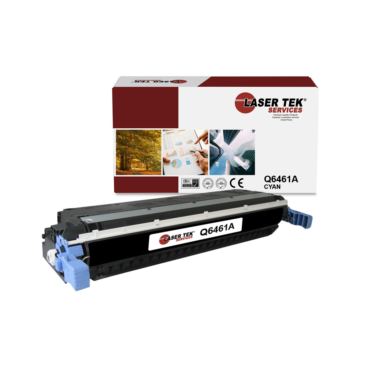 LTS 644A Q6461A Cyan Compatible for HP LaserJet 4730 4730x MFP Toner Cartridge