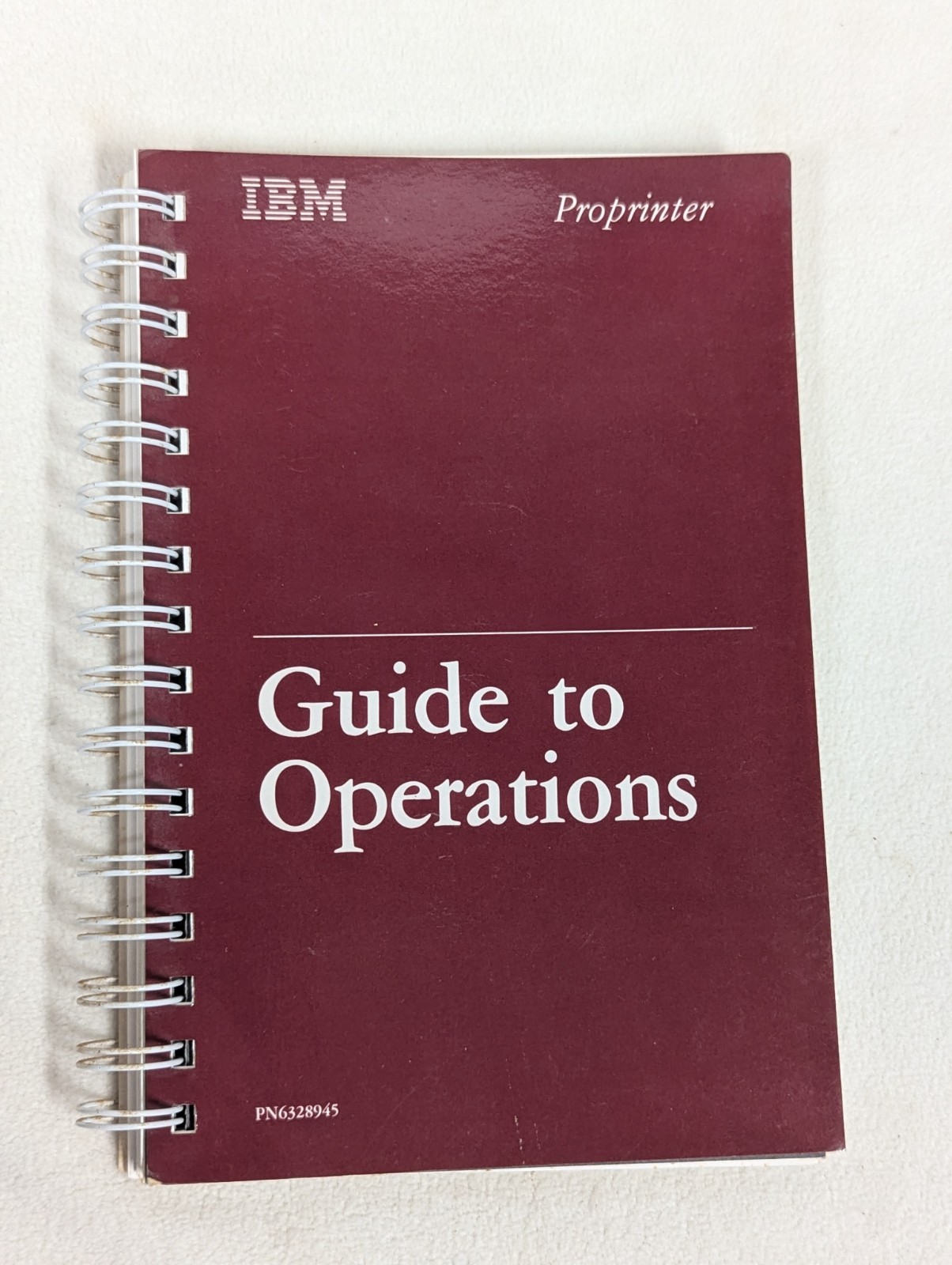 Vintage 1985 IBM - Guide to Operations Proprinter - 6328945