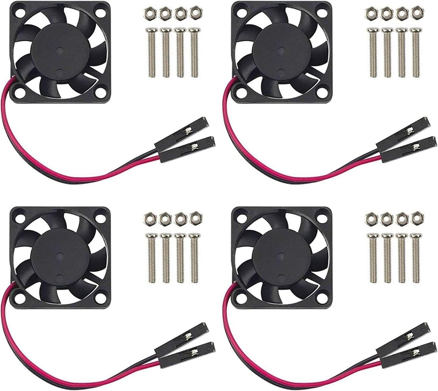 30Mm Fan 5V 3.3V DC Quiet Fan for Raspberry Pi 5 4 3B+ 3007 (4-Sets)