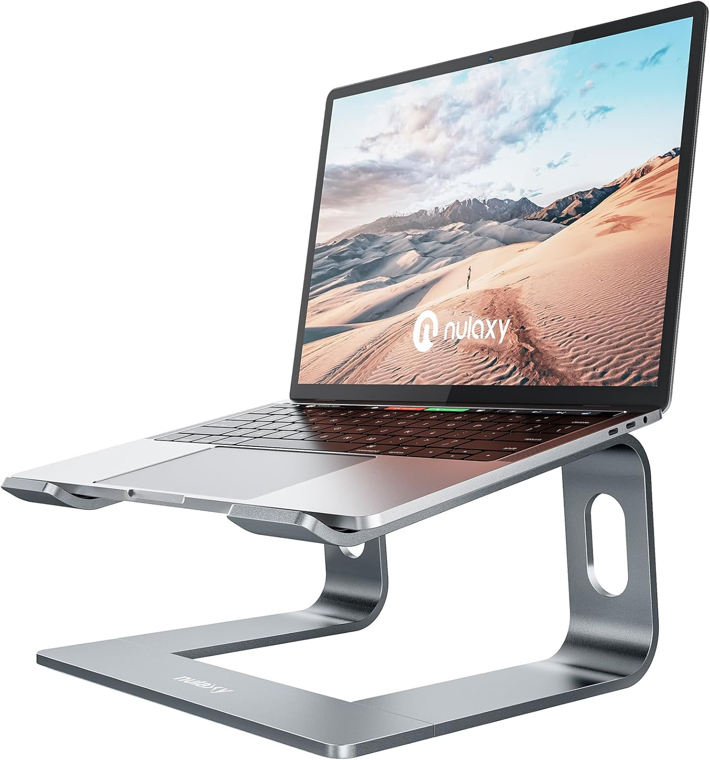 Full Aluminum Laptop Stand, Stable Support to 22 Lbs, Open Cooling