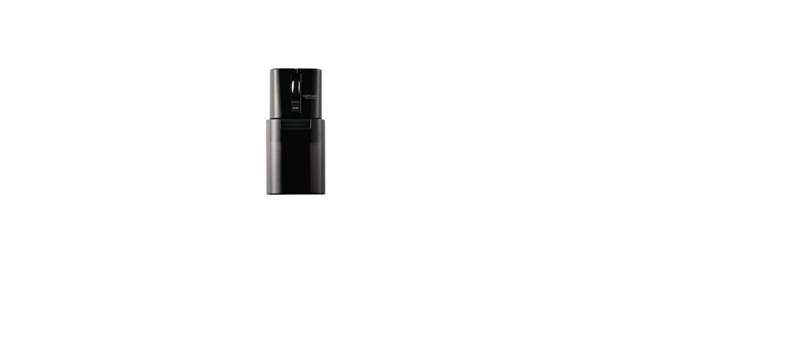 ELECOM CAPCLIP Bluetooth Mouse Small 3-Button Silent Click Rechargeable Black