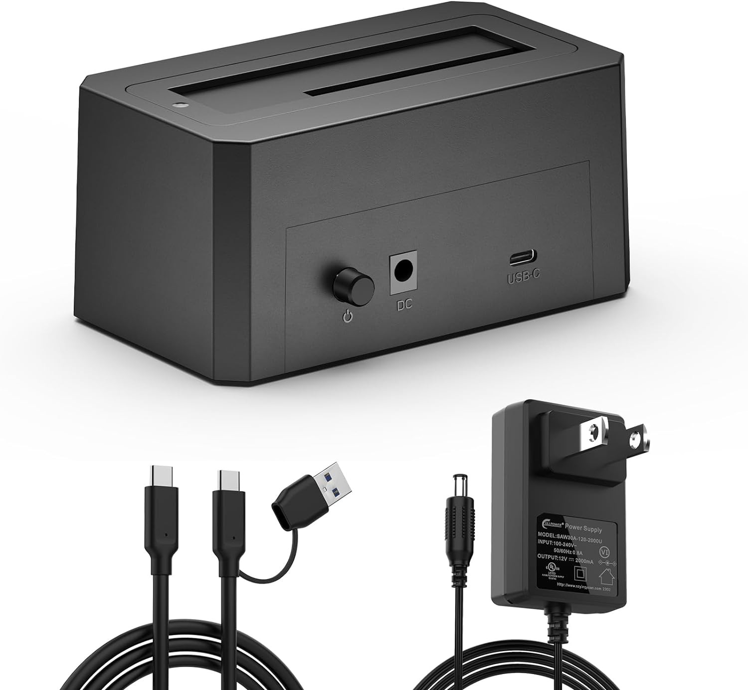 Acasis External SAS/SATA Hard Drive Dock USB 3.0 Plug & Play for 2.5/3.5" HDD