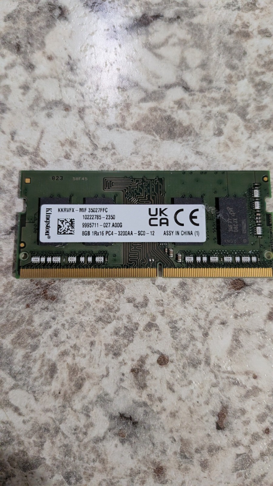 Kingston 8GB DDR4-3200 PC4-25600 SO-DIMM Laptop Memory 9995711-027.A00G