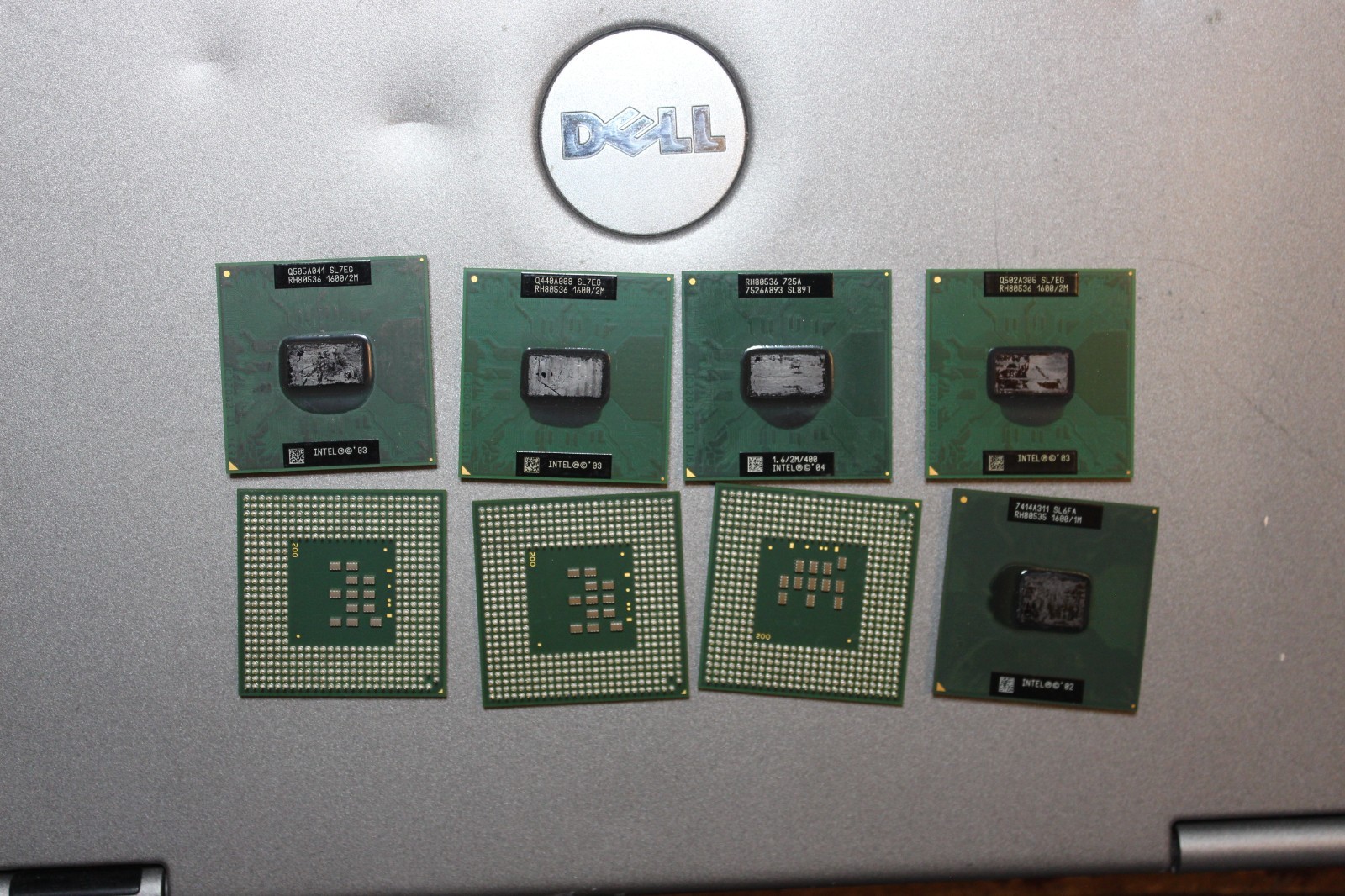 CPU - Intel® Pentium™ M 1.60 GHz, 2MB & 1MB L2 Cache, 400MHz Bus  (LOT of 8)