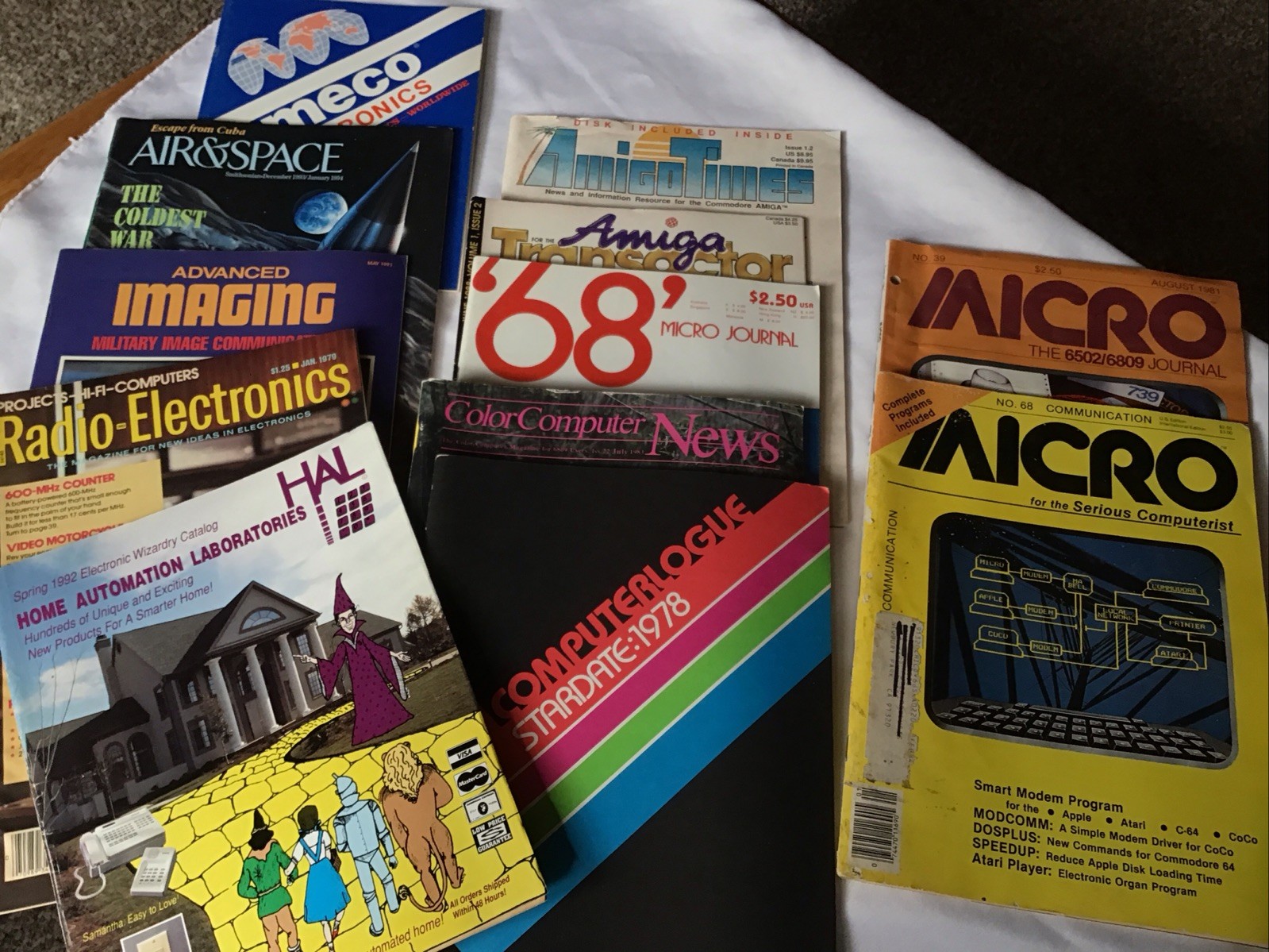 Vintage Computer Magazines Amiga Electronics Micro