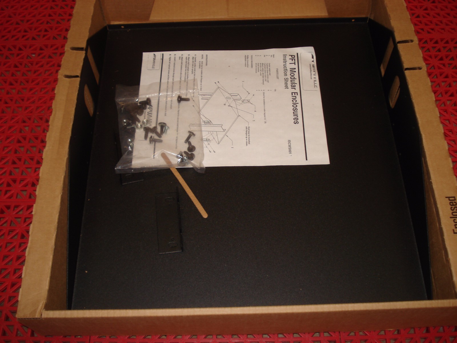 APW Mayville CES1919SM 19" Rackmount Center Weight Shelf w/Hardware Black NEW