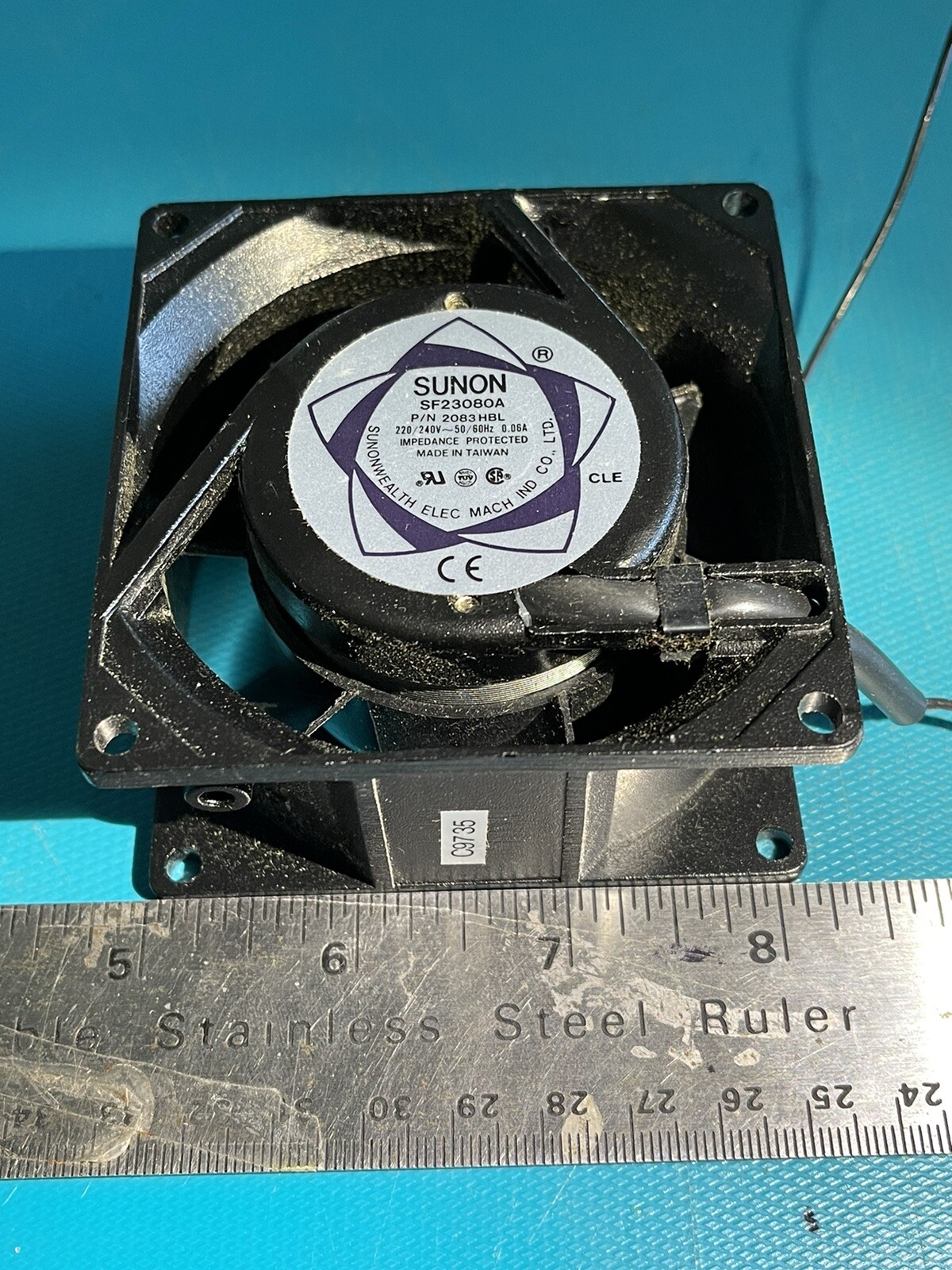 SUNON SF23080A COOLING FAN 220v AC Metal Frame